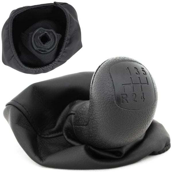 Mercedes Vito I W638 95-03 gear shift knob sort med støvbeskyttelse
