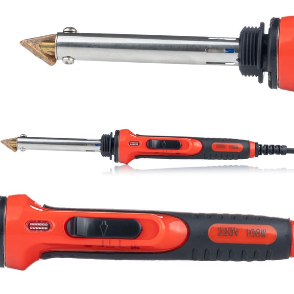 Rosfix Red Odysseya 100W muoviliimapistoli + muoviosat (2x PP, PE, ABS, PVC), 5 litraa, suutin ja jalusta