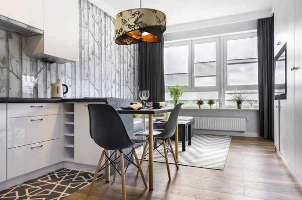 HÆNGELAMPE, LOFTKRONE, LAMPESKÆRM, GULDMØNSTER