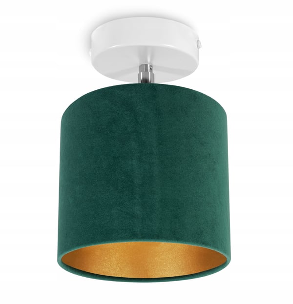 Lofthængende lampe, væglampe, gylden fløjl