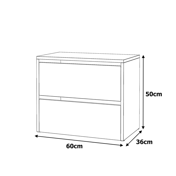 SKOSKAB 60 CM EG WOTAN HÆNGSDLÅG