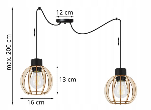 MODERNI PUINEN LED-KATTOVALAISIN