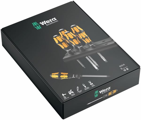 Flade og pH-krydshovedskruetrækkere, 6 dele - W05018282001