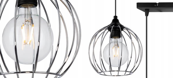 TAKLAMPA, KROM LED