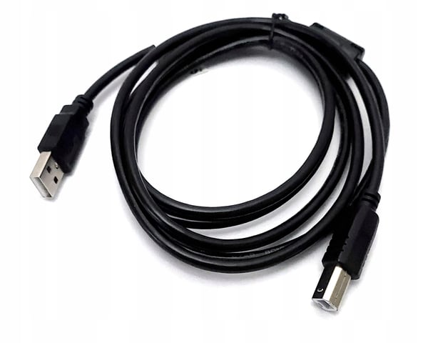Lanberg AM-BM Ferrit USB 2.0-kabel 1,8 m svart