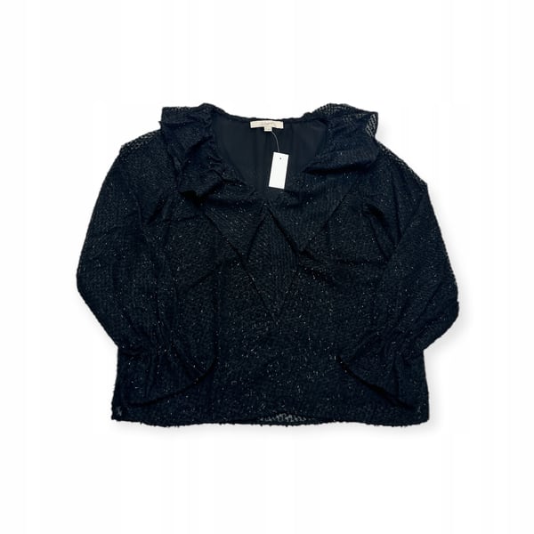 LOFT sort elegant langærmet bluse XS