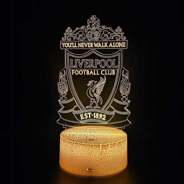 Liverpool FC Anfield 16 LED 3D Barnbordsnattlampa + Fjärrkontroll
