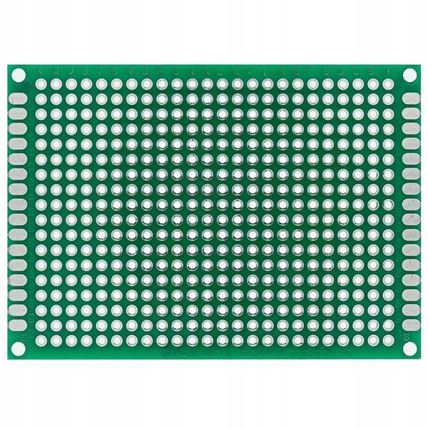 Kaksipuolinen universaali prototyyppipiirilevyn 50 x 70 mm vihreä
