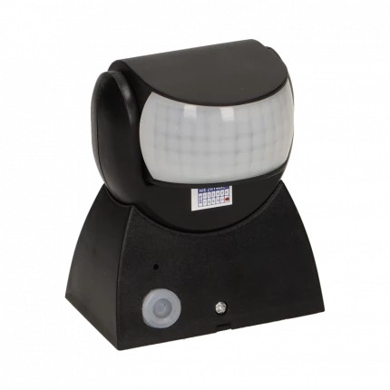 BEVÆGELSESSENSOR 180 GRADER IP65 1200W SORT - ON-CR-236/B