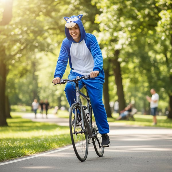 Herre kigurumi onesie pyjamas heldragt Sonic kostume Heldragt A103 - M