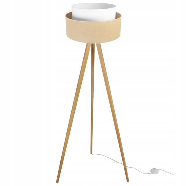 GULVLAMPE MED TRÆSKÆRM MED STATIV 45 CM CAKE