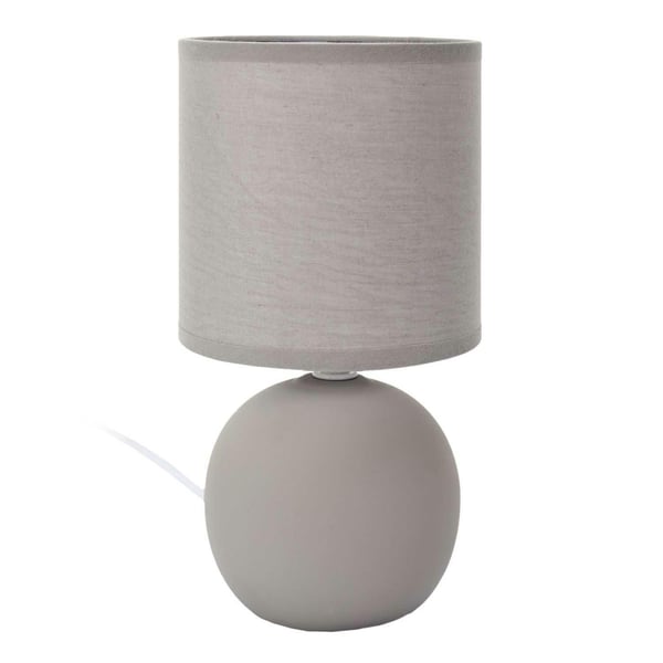 Orba bordslampa, grå, 25 cm, sfärisk