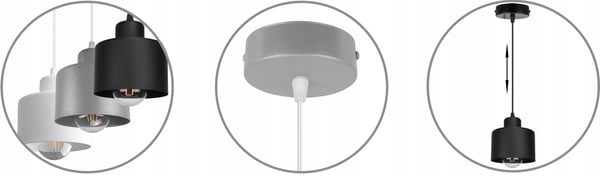 LED-lofthængende lampe i metal med lysekrone