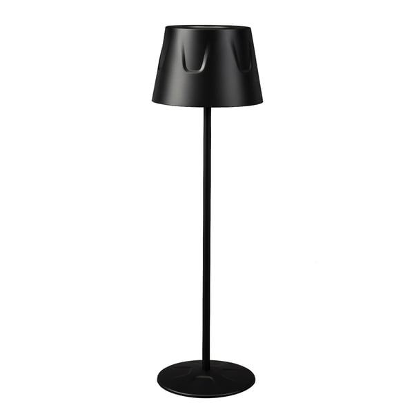 LED havelampe, stående, dekorativ, bord, natlampe, USB, dæmpbar, touch, sort, FIORA LUMILED