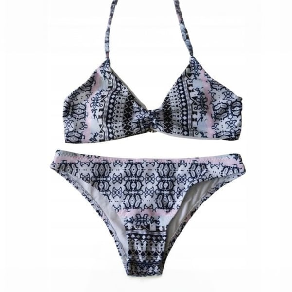 Bikini badedragt med aztekisk mønster, sæt med binding M Bikini badedragt med aztekisk mønster, sæt med binding M