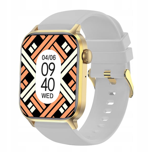 Kiano Watch GO smartklocka herr och damklocka vit med polsk meny