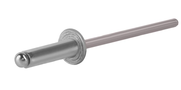 Åbne aluminiumnitter 3,2x8mm RAL9007