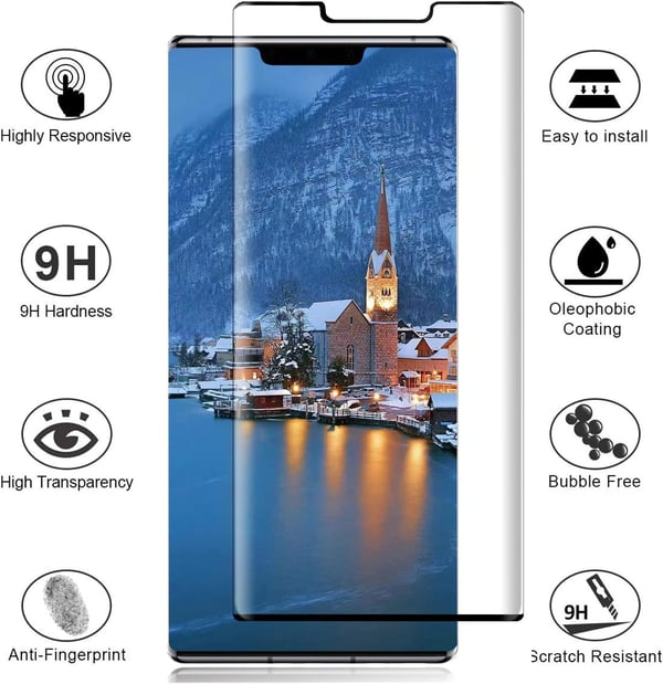 Hærdet glas til Huawei Mate 30 Pro 2 stk.