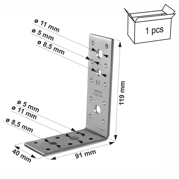 AG40412 kulmalikitin 120x92x40x4mm