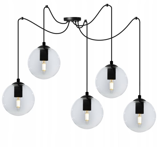 LED-lasipallohämähäkki-kattovalaisin