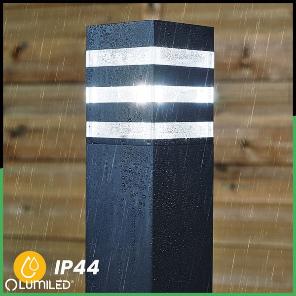 Puutarhavalaisin ulkokäyttöön, seisova, E27 LED, TAXUS 2, 50 cm, LUMILED