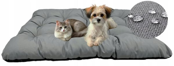 Hundeseng pude PRESTIGE 100x70 cm vandtæt grå