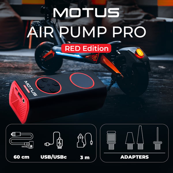 Motus AirPump Pro punainen versio