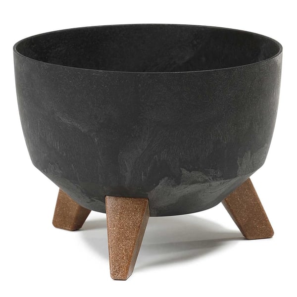 Rosa ECO blomkruke sort beton 29x18 cm