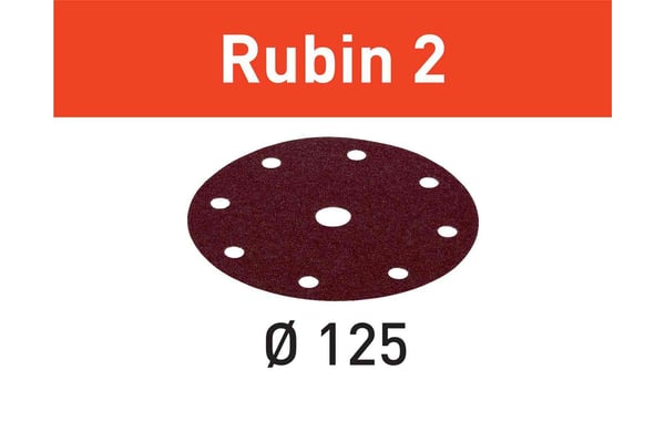 SLIBESKIVER RUBIN2 STF D125/8 P80 RU2/10 - FE 499103