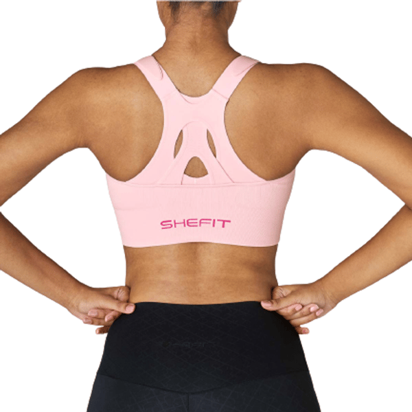 Shefit Sports-bh med lav støtte, pink, XL