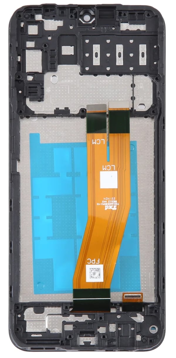 Original Samsung Galaxy A14 SM-A145 4G LCD-skærm + touchskærm (renoveret) sort ramme