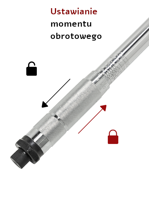 1/2" lukittava momenttiavain (40-210 Nm)