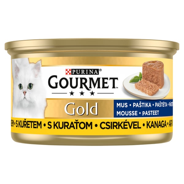 Gourmet Gold kattmatsmousse med kyckling 85 g