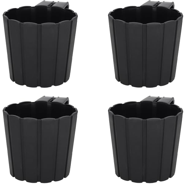 Balkongkruka för upphängning på balustrad antracit 15 cm 4-pack