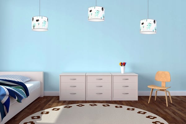 Lofthængende lampe til børn, Bambi lampeskærm