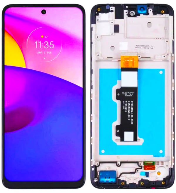 Motorola Moto E40 XT2159 original LCD-skærm sort