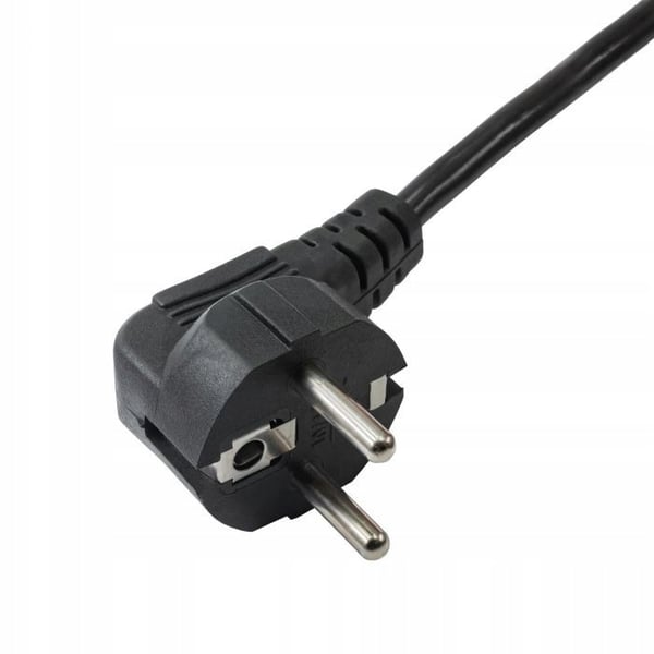 Akyga AK-NB-01A CEE 7/7 - IEC C5 bärbar datorströmkabel (klöverblad) 250V/50Hz 2.5A 1.5m svart