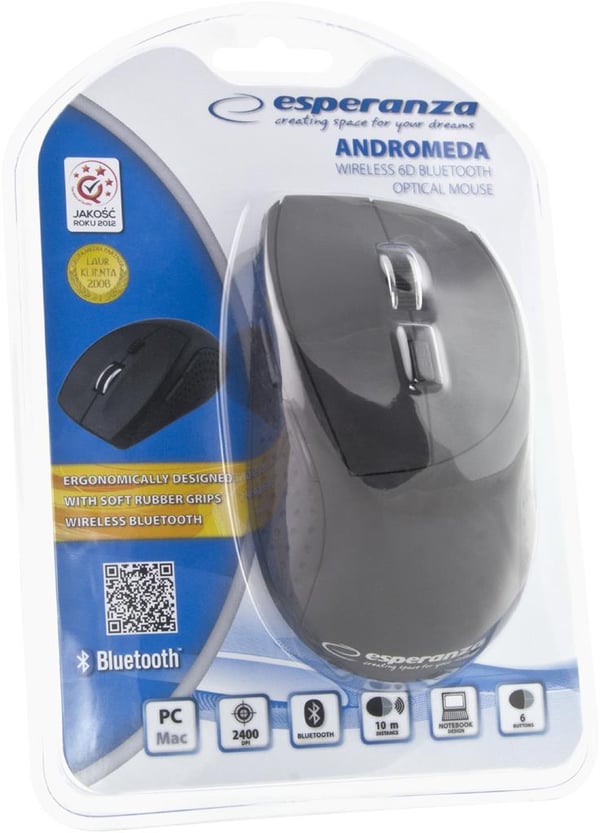 Esperanza andromeda EM123K langaton optinen hiiri musta