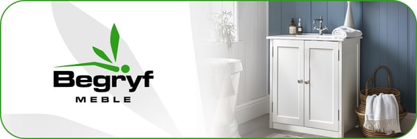 Vitt modernt rymligt badrumsskåp med lådor och dörrar för kosmetika och accessoarer 60x30x75 cm