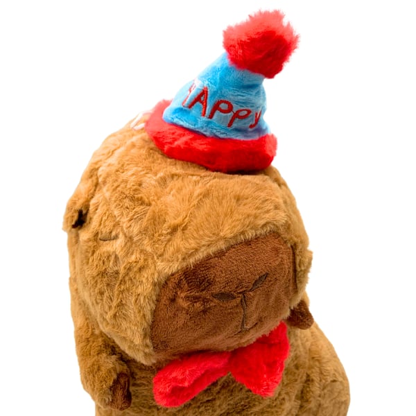 Kapybara-pehmolelu, juhlahattu-lelu 25 cm