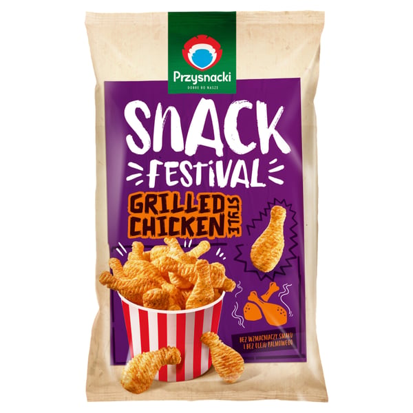 Przysnacki Snack Festival Paistettuja perunasnackseja grillatun kanan maulla 100 g