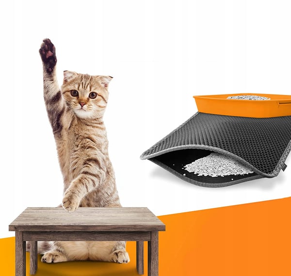 Dörmatta för kattsand i skum 75x55