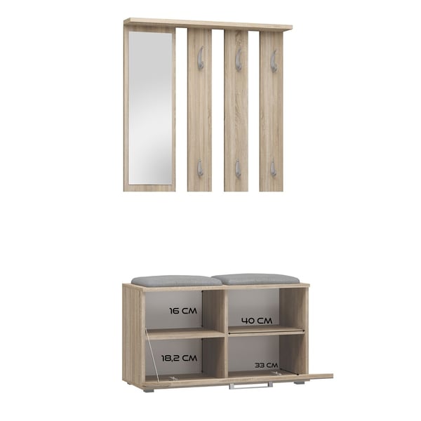 Opal garderob opal ek sonoma
