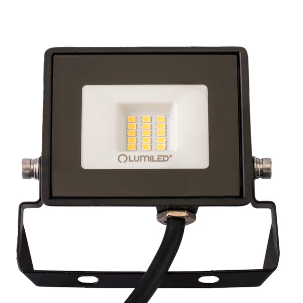 LED-valaistus ZUNA2 10W 900lm 6500K IP65 musta LUMILED