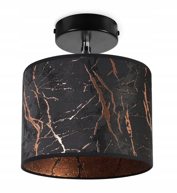 LOFTSLAMPE, VÆGLAMPE, LAMPESKÆRM, KOBBERMØNSTER