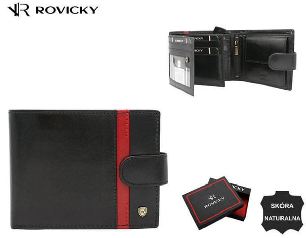 Suuri miesten lompakko luonnonnahasta - Rovicky