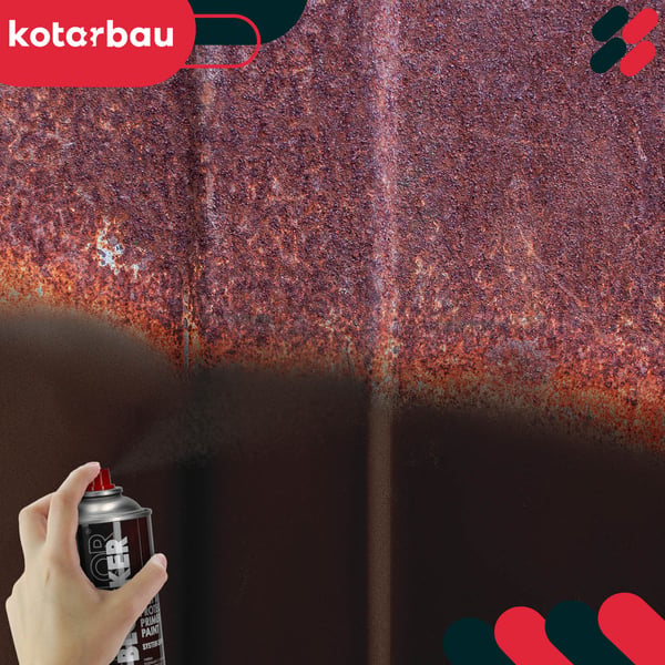 Rustsplejt til metalstakitter og porte beskyttende brun RAL 8017 400 ml
