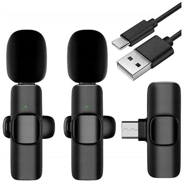 Lavalier-mikrofoni (langaton) K9 2 kpl.