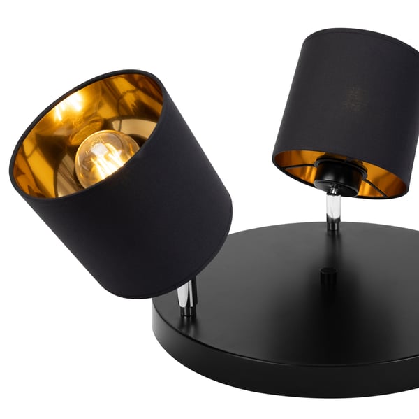 Lofthængende lampe med gylden LED-loftlampe