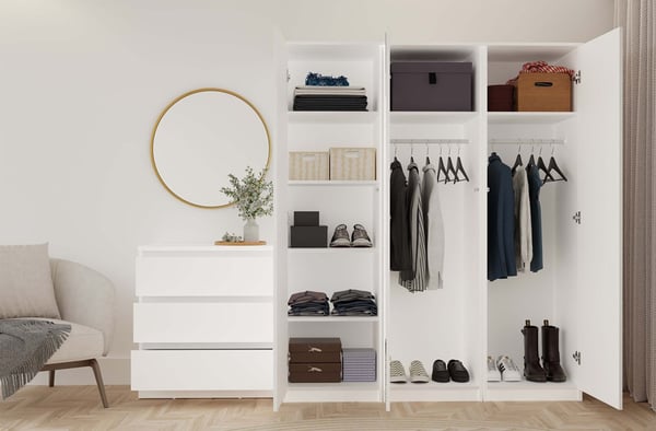 Malwa SD-50 hvid garderobe
